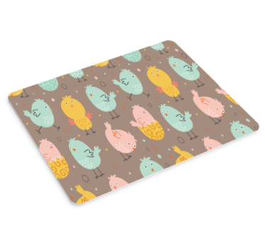 Mouse pad original motivos aviares vibrantes - TenVinilo