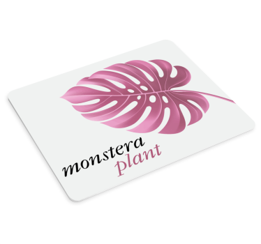 Mouse pad original hoja de monstera resaltada - TenVinilo