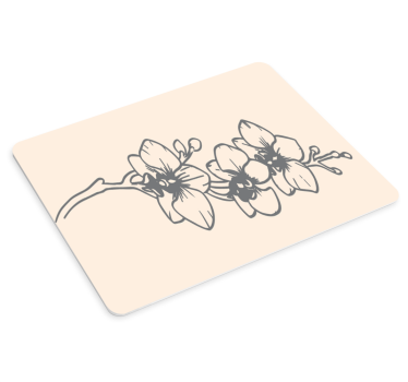 Mouse pad original patrones de orquídeas florecientes - TenVinilo