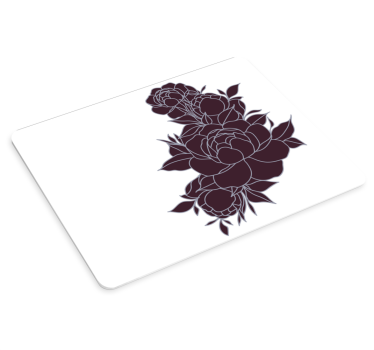 Mouse pad original motivo de arreglo floral - TenVinilo