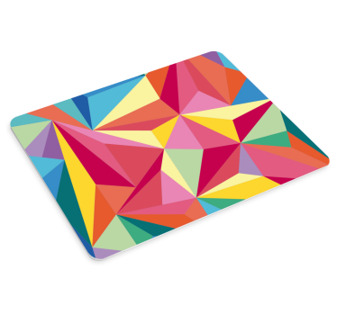 Mouse pad textura formas geométricas coloridas - TenVinilo