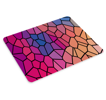 Alfombrillas de ratón originales Pintura geométrica de colores vi - TenVinilo