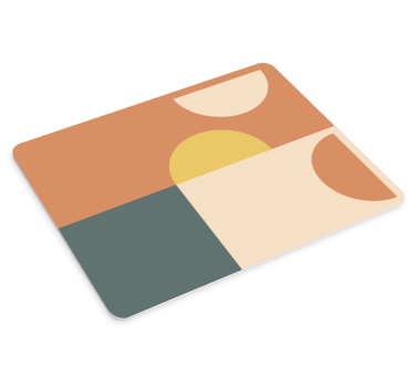 Mouse pad textura secciones de color geométricas - TenVinilo