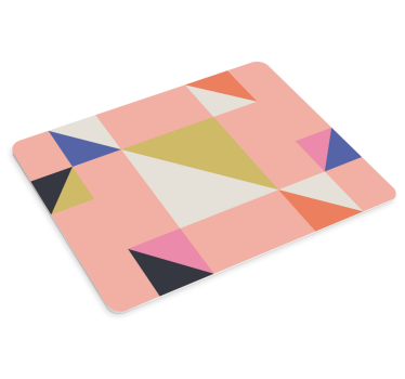 Mouse pad textura disposición de triángulos geométricos - TenVinilo