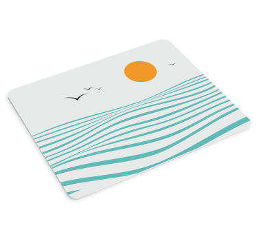 Mouse pad textura olas de playa soleadas - TenVinilo