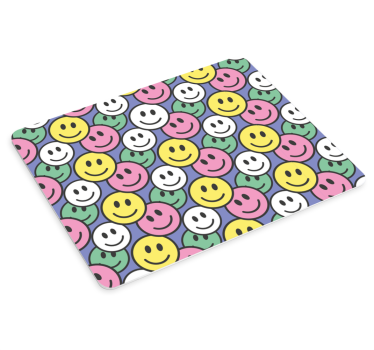 Alfombrillas de ratón originales Caras sonrientes de colores past - TenVinilo