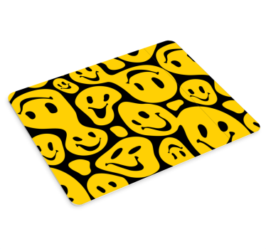 Mouse pad textura colección iconos felices - TenVinilo