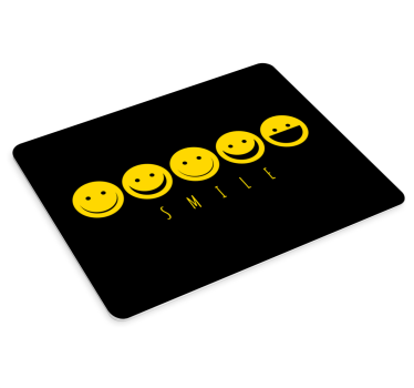 Mouse pad frases colección emoji sonriente - TenVinilo