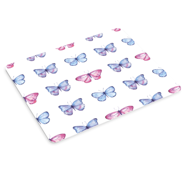 Mouse pad textura emblema de mariposa vibrante - TenVinilo