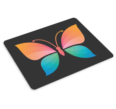 Alfombrillas de ratón originales Mariposa colorida cromática - TenVinilo