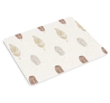 Mouse pad textura diseño de plumas - TenVinilo