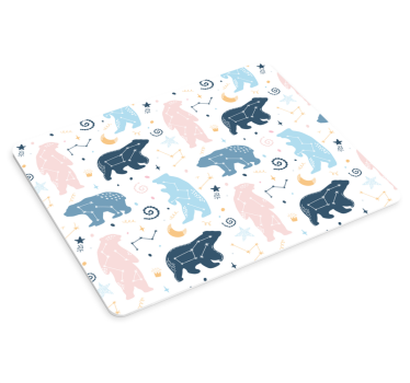 Mouse pad textura patrón de osos juguetones - TenVinilo