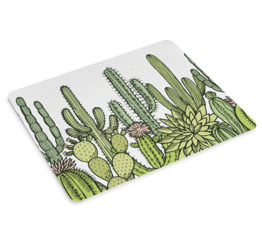 Mouse pad textura ilustración de cactus - TenVinilo