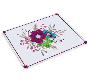 Mouse pad original con diseño floral - TenVinilo