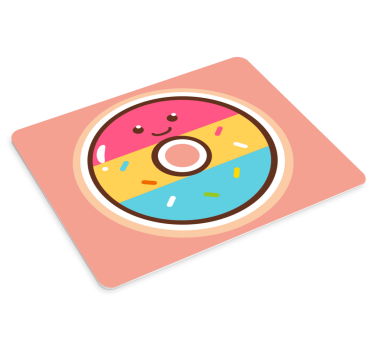 Mouse pad original personaje de donut lindo - TenVinilo