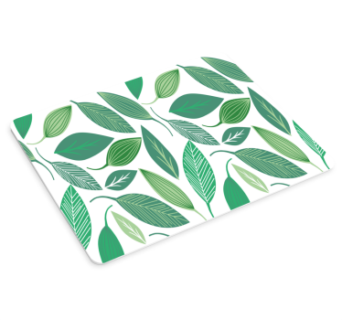 Mouse pad textura arreglo de hojas verdes - TenVinilo
