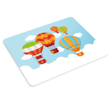 Mouse pad textura globos aerostáticos vibrantes - TenVinilo