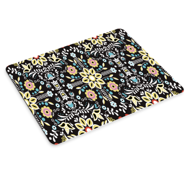 Mouse pad textura patrón de arte floral - TenVinilo