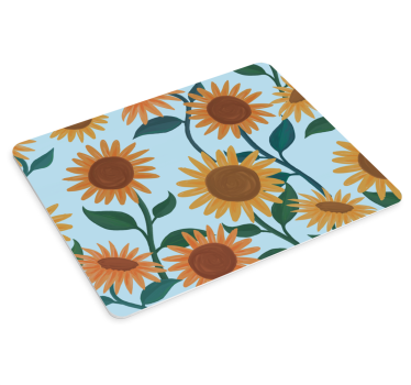 Mouse pad textura motivo floral girasol - TenVinilo