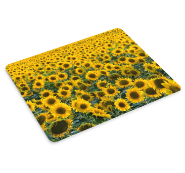 Mouse pad original pradera de girasoles vibrante - TenVinilo
