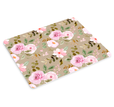Mouse pad textura motivo botánico floral - TenVinilo