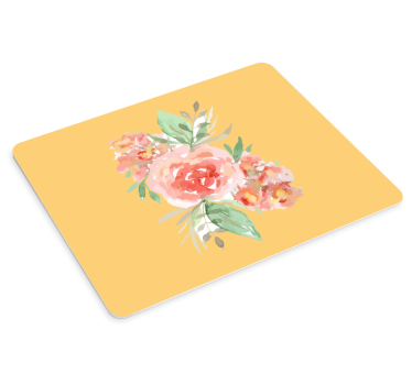 Mouse pad textura salpicadura floral de color - TenVinilo
