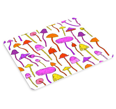 Mouse pad textura patrón de hongos coloridos - TenVinilo