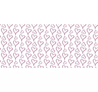 Mouse pad textura corazones estampados - TenVinilo