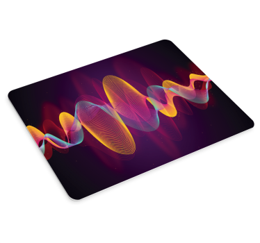 Mouse pad textura patrones de olas vibrantes - TenVinilo