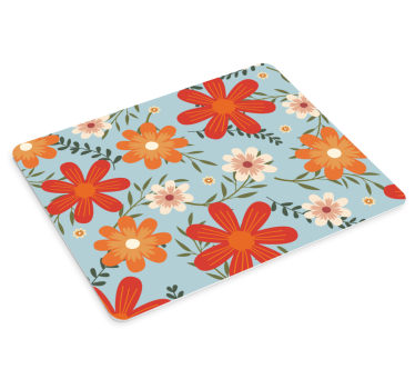 Mouse pad textura arreglo floral - TenVinilo
