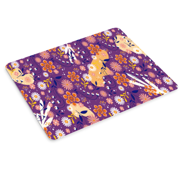 Mouse pad textura patrón floral colorido - TenVinilo