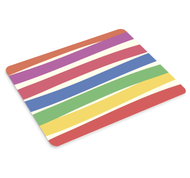 Mouse pad textura patrón de rayas coloridas - TenVinilo