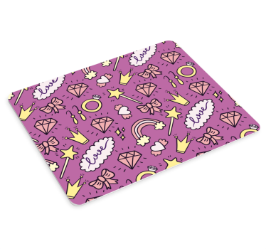 Mouse pad textura símbolos de fantasía divertidos - TenVinilo