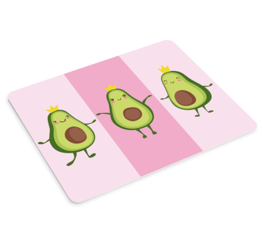 Mouse pad original personajes de aguacate adorables - TenVinilo