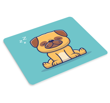 Mouse pad original cachorrito durmiendo lindo - TenVinilo