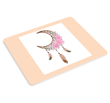 Mouse pad original atrapasueños elementos florales - TenVinilo