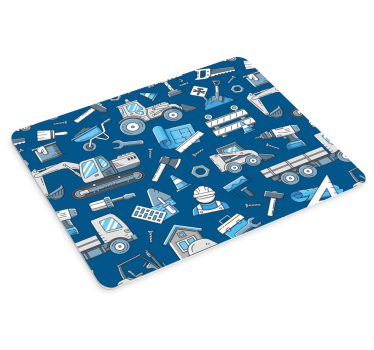Mouse pad original patrón de herramientas de construcción - TenVinilo
