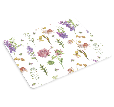 Mouse pad textura estampado botánico floral - TenVinilo