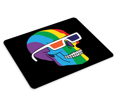 Mouse pad original gafas de calavera de colores - TenVinilo