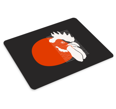 Mouse pad original abstracto rojo bold - TenVinilo