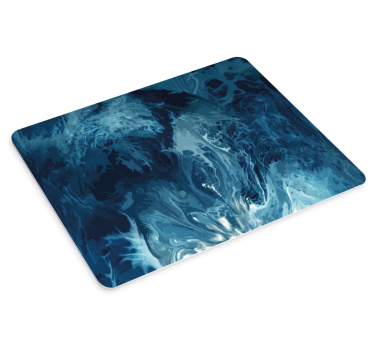 Alfombrillas de ratón originales Tonos azules ondas de acuarela - TenVinilo