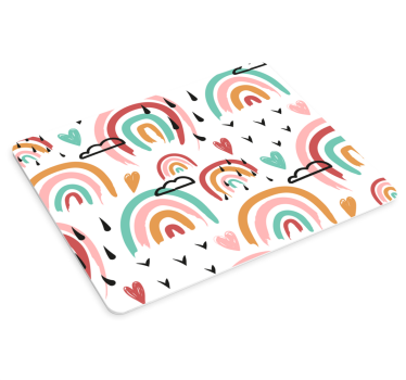 Mouse pad textura superposiciones de arcoíris coloridas - TenVinilo