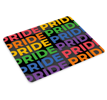 Mouse pad frases texto colorido del orgullo - TenVinilo