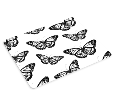 Mouse pad textura motivo de mariposas elegantes - TenVinilo