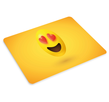 Mouse pad frases expresión de amor emoji - TenVinilo
