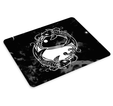 Mouse pad original arte de peces yin yang - TenVinilo