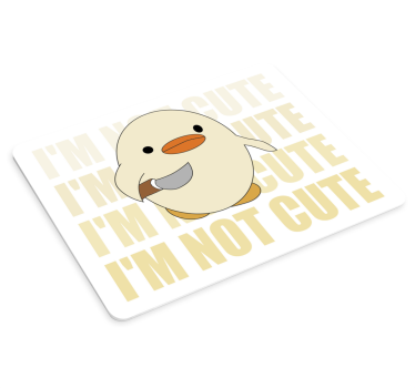 Mouse pad original personaje de pato lindo - TenVinilo