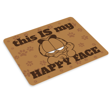 Mouse pad original garfield expresión feliz - TenVinilo