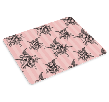 Mouse pad original patrón de querubines Ángeles - TenVinilo