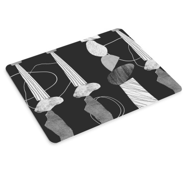 Mouse pad textura formas abstractas en contraste - TenVinilo